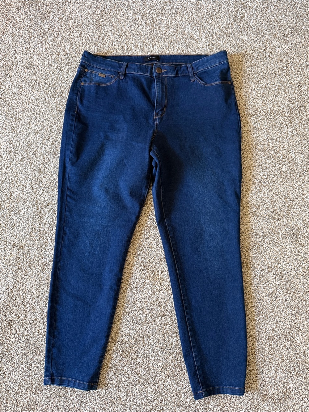 Reitmans Dark Blue Cropped Ankle Jeans